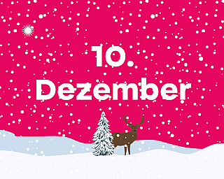 Schneelandschaft in der "10. Dezember" steht.