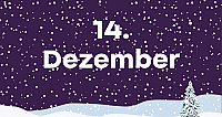 Schneelandschaft in der "14. Dezember" steht.