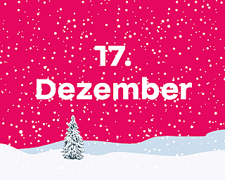 Schneelandschaft in der "17. Dezember" steht.